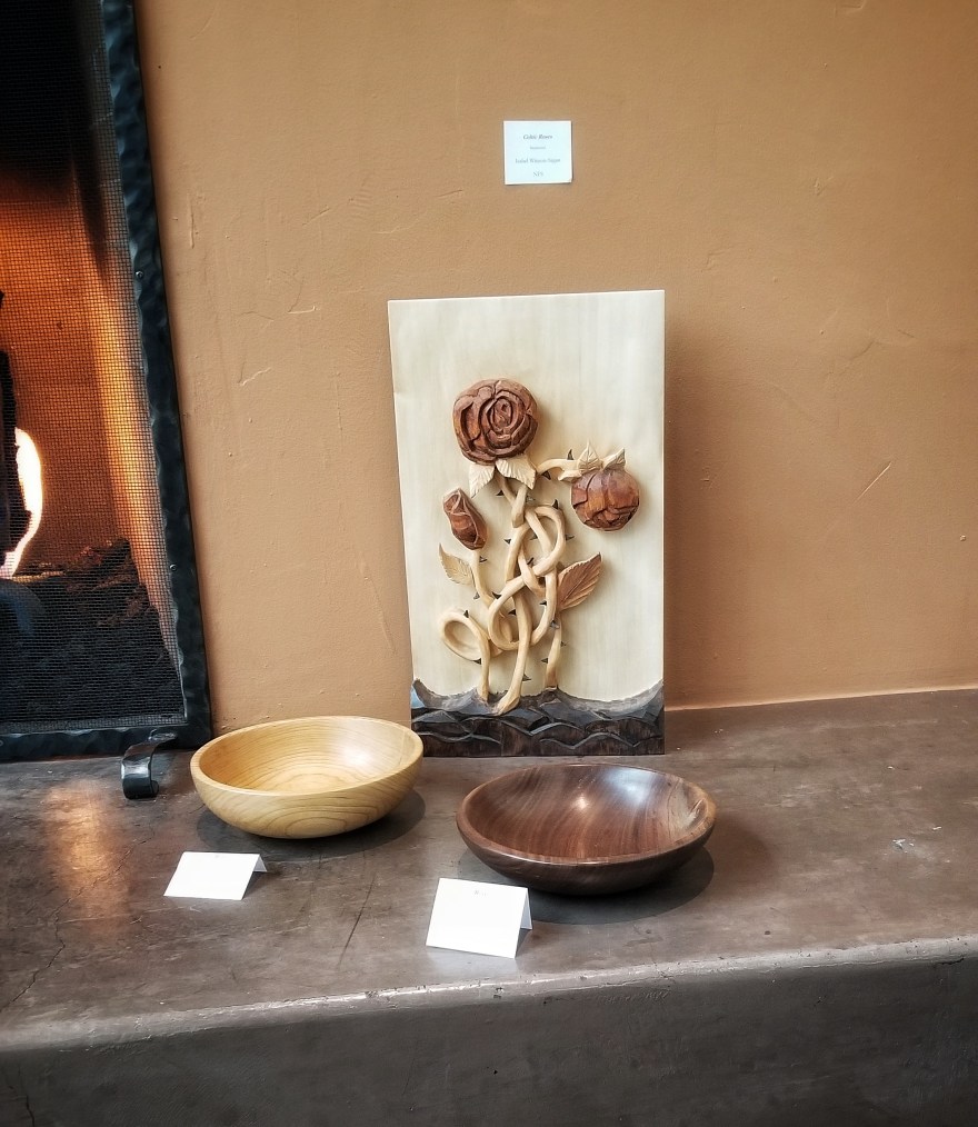 Celtic Rose Woodcarving